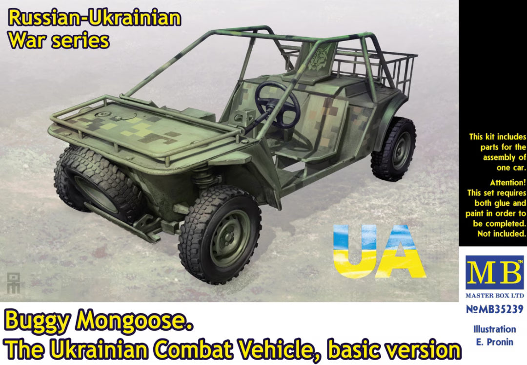 Master Box Ltd 1/35 Russian-Ukrainian War Series Buggy Mongoose The Ukranian Combat Vehicle, Basic Version (MB35239)