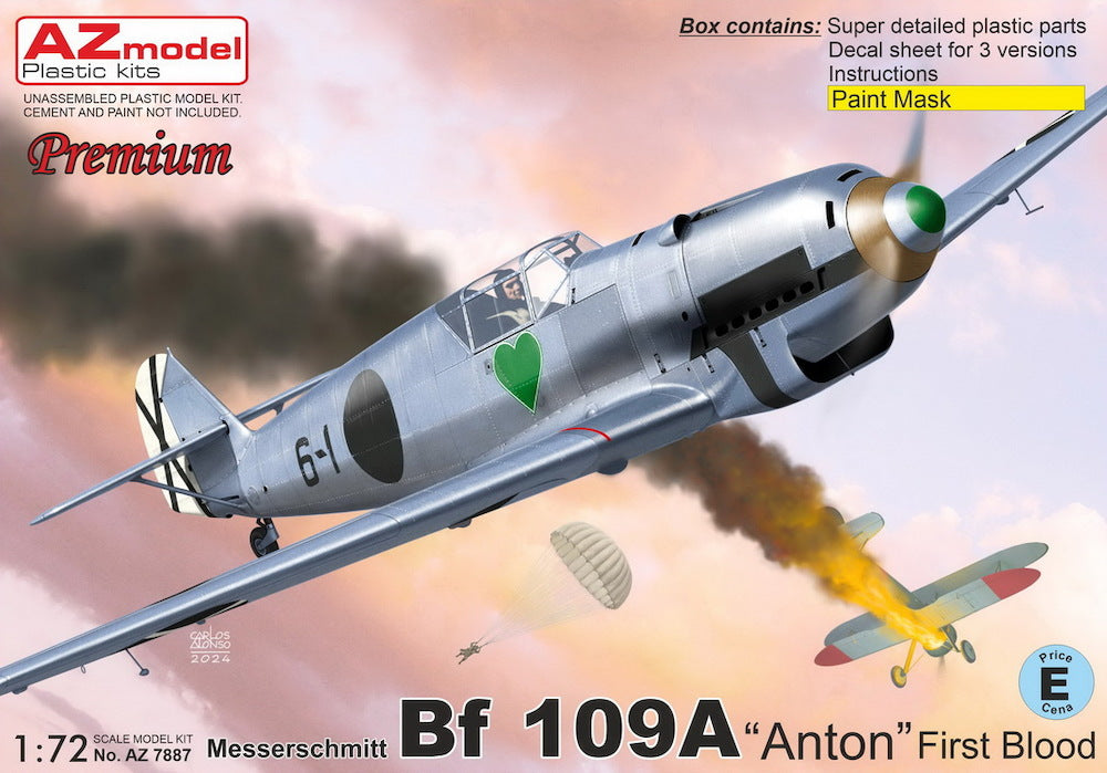 AZmodel 1/72 Messerschmitt Bf 109A "Anton" First Blood (AZ 7887)