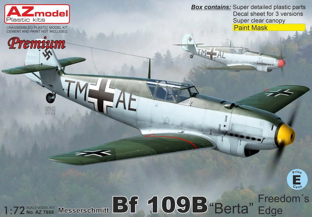 AZmodel 1/72 Messerschmitt Bf 109B "Berta" Freedom's Edge (AZ 7888) — New — image 1 of 2