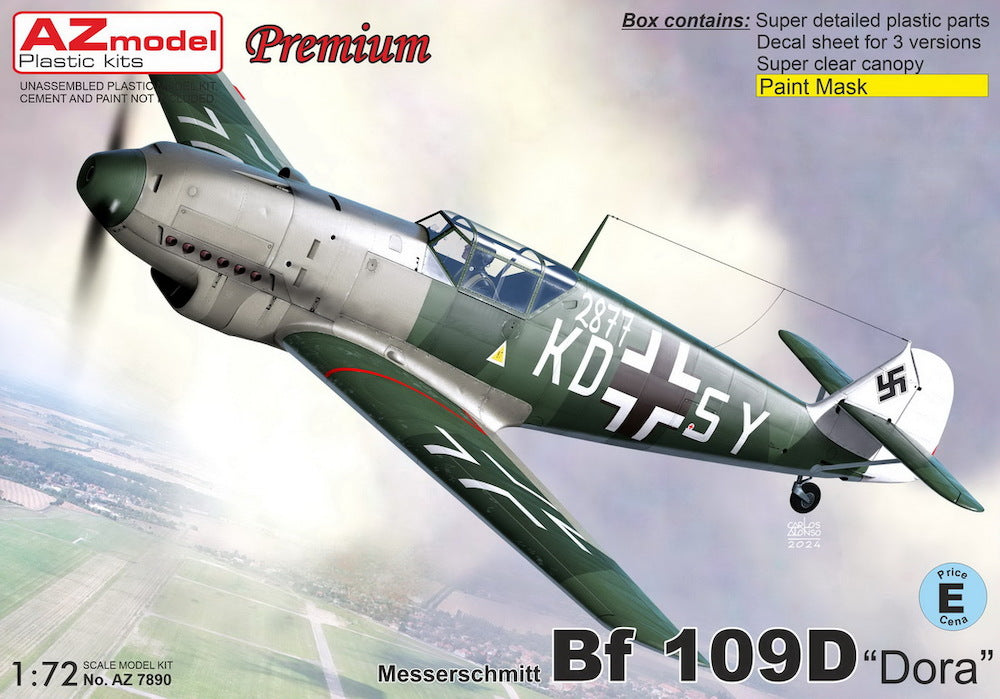 AZmodel 1/72 Messerschmitt Bf 109D "Dora" (AZ 7890)