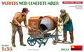 MiniArt 1/35 Workers With Concrete Mixer (38077)