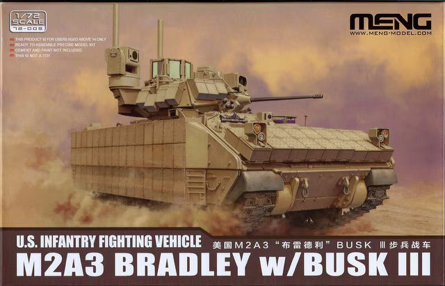 Meng 1/72 M2A3 Bradley w/Busk III U.S. Infantry Fighting Vehicle (72-005)