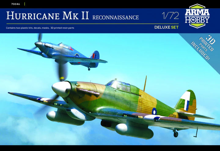 Arma Hobby 1/72 Hurricane Mk II Reconnaissance (Deluxe Set) (70046)