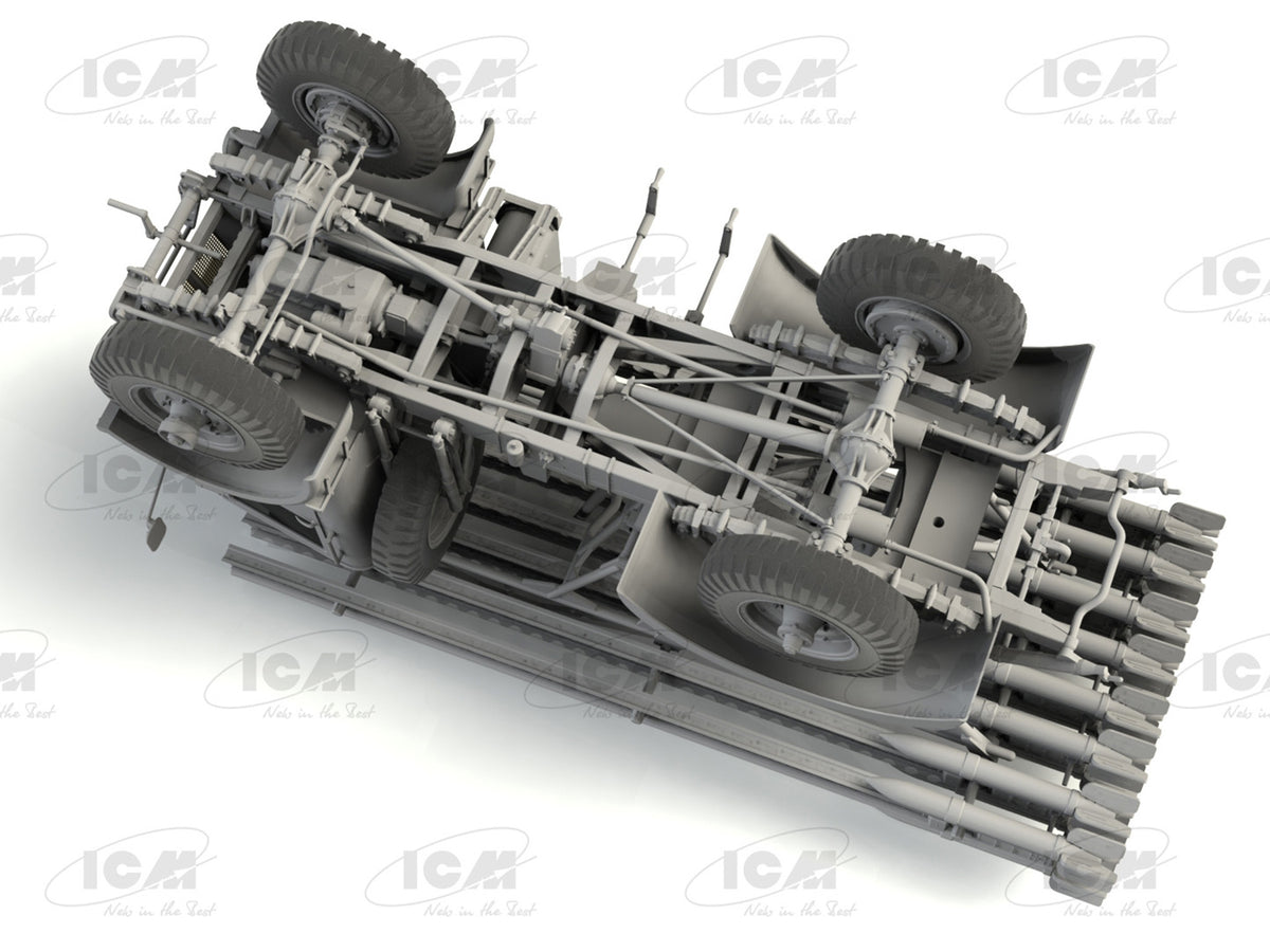 ICM 1/35 BM-13-16 on W.O.T. 8 chassis WWII Soviet MLRS (35591)