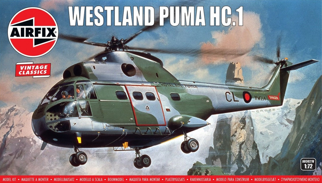 Airfix 1/72 Westland Puma HC.1 Vintage Classics (A03021V)