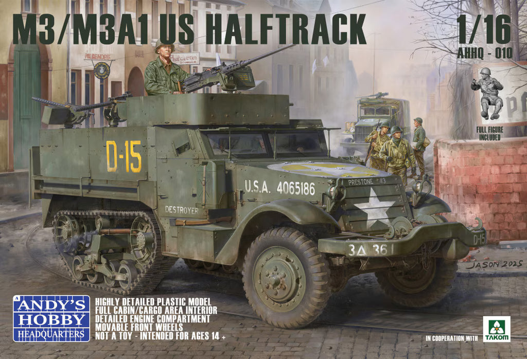 Andy's Hobby Headquarters 1/16 M3/M3A1 US Halftrack 2in1 kit (AHHQ-010)