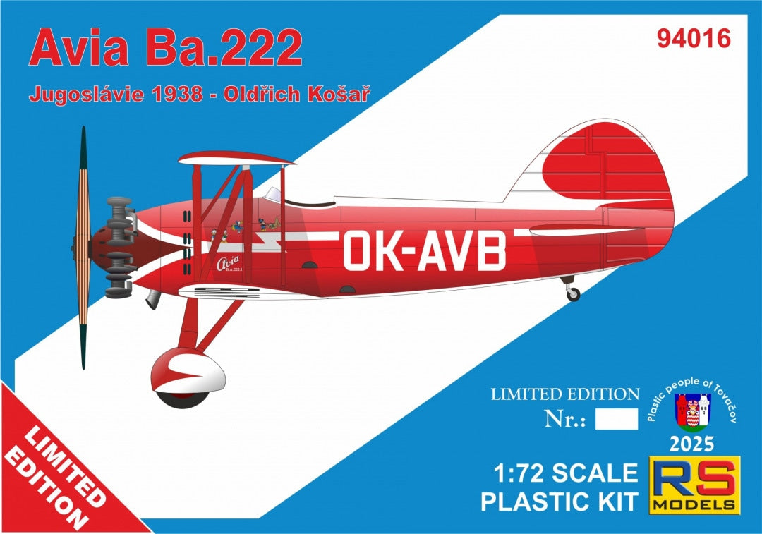 RS Models 1/72 Avia Ba.222 Limited Edition (94016)