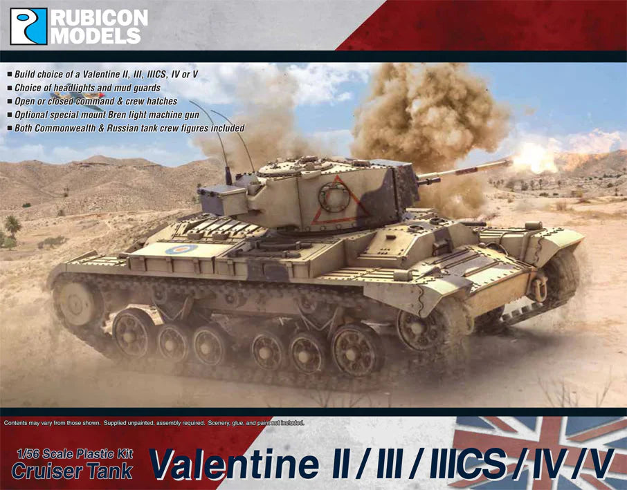 Rubicon Models 1/56  Valentine II/III/IIIcs/IV/V (280097)