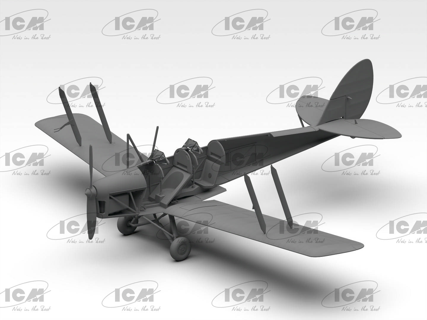 ICM 1/32 DH. 82A Tiger Moth with WWII RAF cadets (32037)