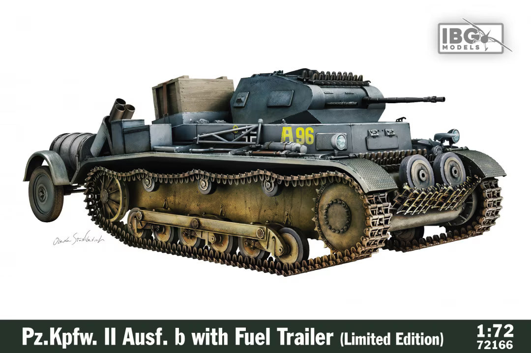 IBG 1/72  Pz.Kpfw. II Ausf. b with Fuel Trailer (Limited Edition) (72166)