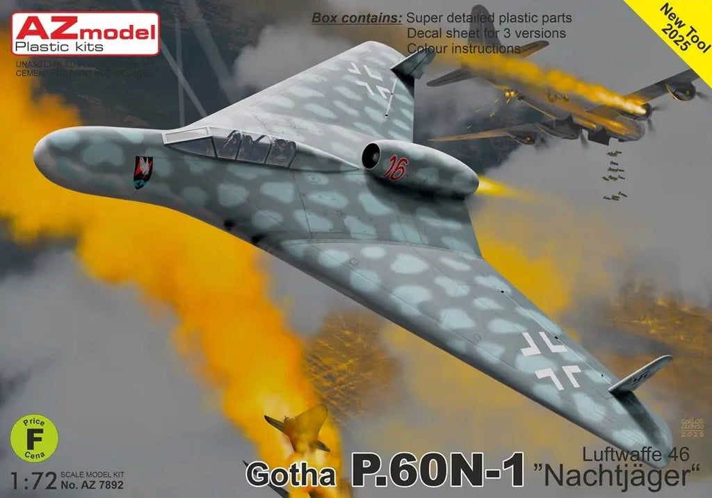 AZmodel 1/72 Gotha P.60N-1 "Nachtjäger" Luftwaffe 46 (AZ7892)