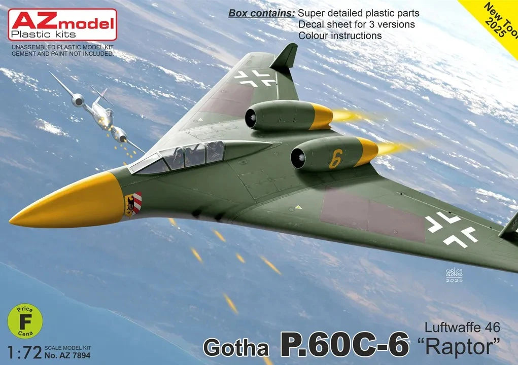 AZmodel 1/72 Gotha P.60C-6 "Raptor" Luftwaffe 46 (AZ 7894)