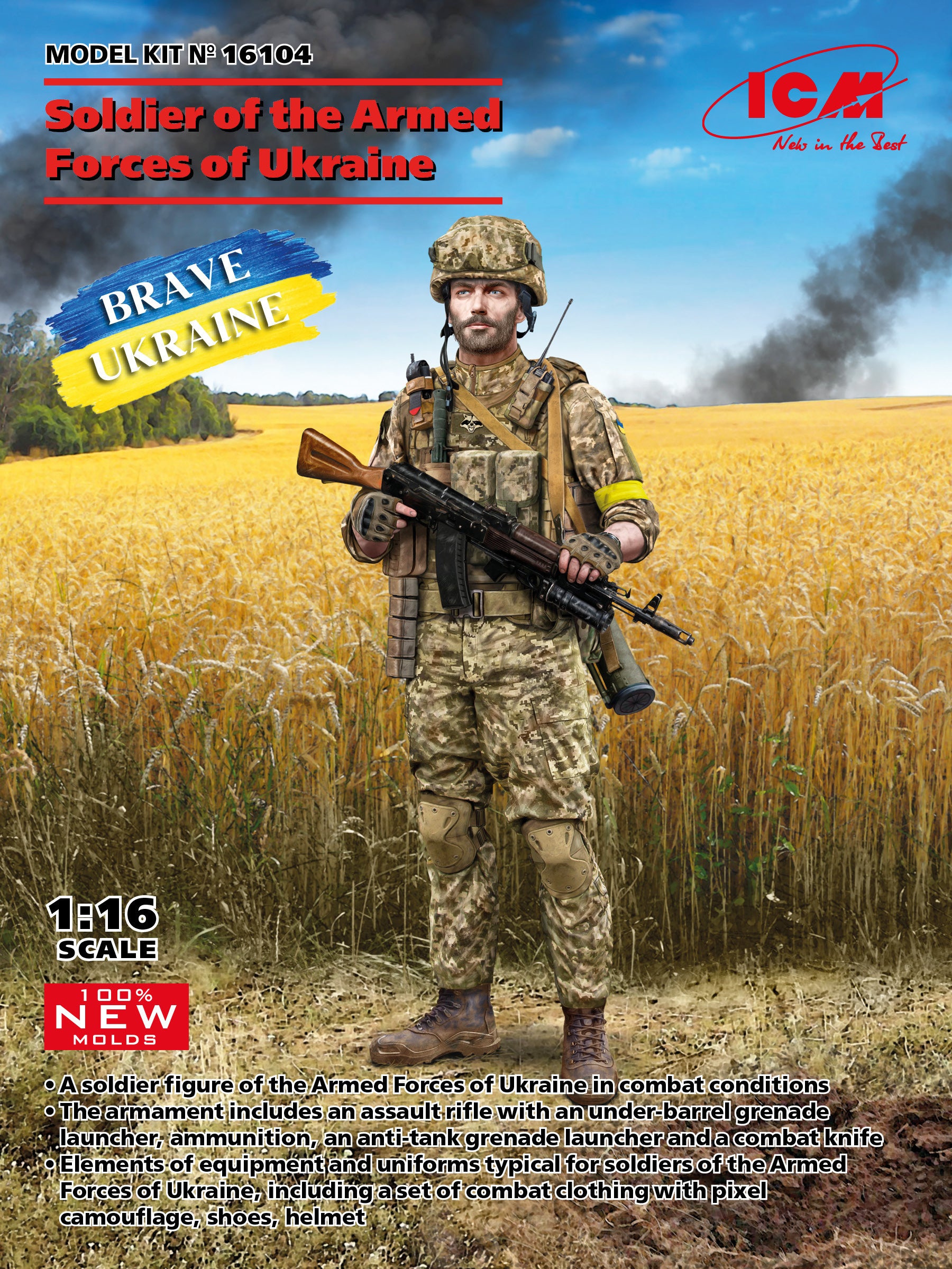 ICM 1/16 Soldier of the Armed Forces of Ukraine (16104)