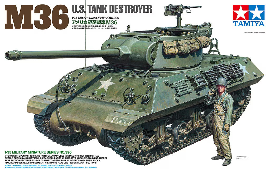 Tamiya 1/35 M36 U.S. Tank Destroyer (35390)