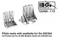 IBG 1/72 Gotha Go-242A-1 / Go-244 - Pilots Seats with Seatbelts 3D-Printed for IBG Models kits (72U059)