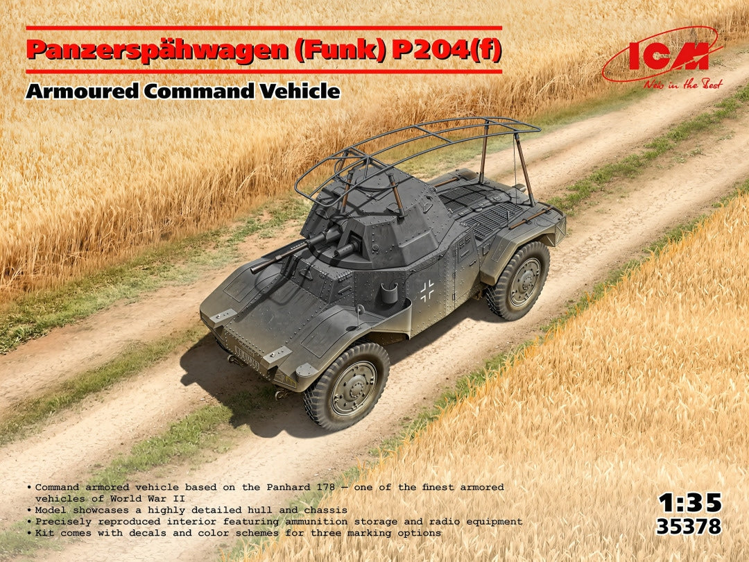 ICM 1/35  Panzerspähwagen (Funk) P204(f) Armoured Command Vehicle (35378)