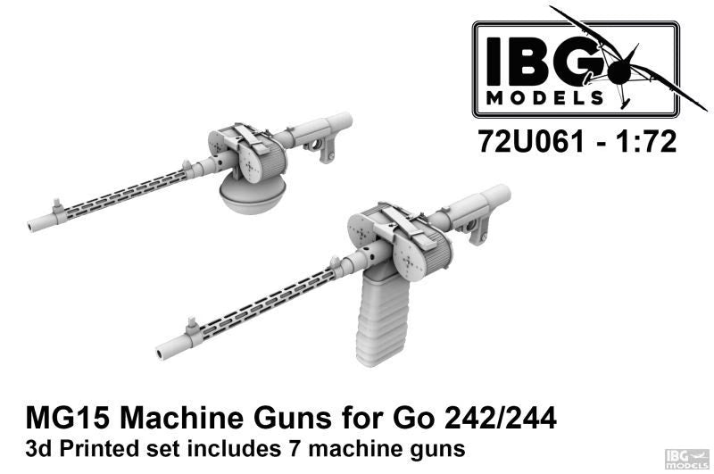 IBG 1/72  MG15 machine guns for Gotha Go-242/244 (72U061)
