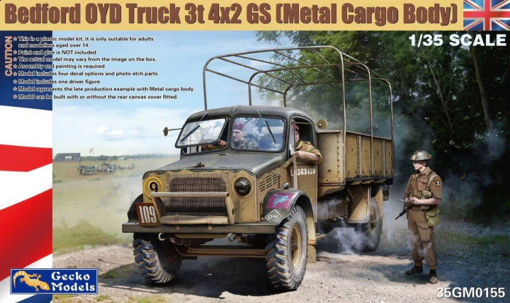 Gecko Models 1/35 Bedford OYD Truck 3t 4x2 GS (Metal Cargo Body) (35GM0155)