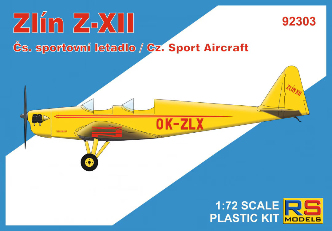 RS Models 1/72  Zlin Z-XII Czechoslovakian Sport Aircraft (92303)