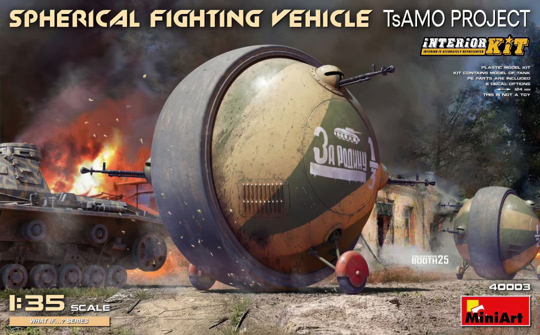 MiniArt 1/35 Spherical Fighting Vehicle TsAMO Project (40003)