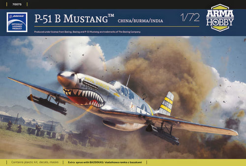 Arma Hobby 1/72 P-51 B Mustang China/Burma/India (70075)