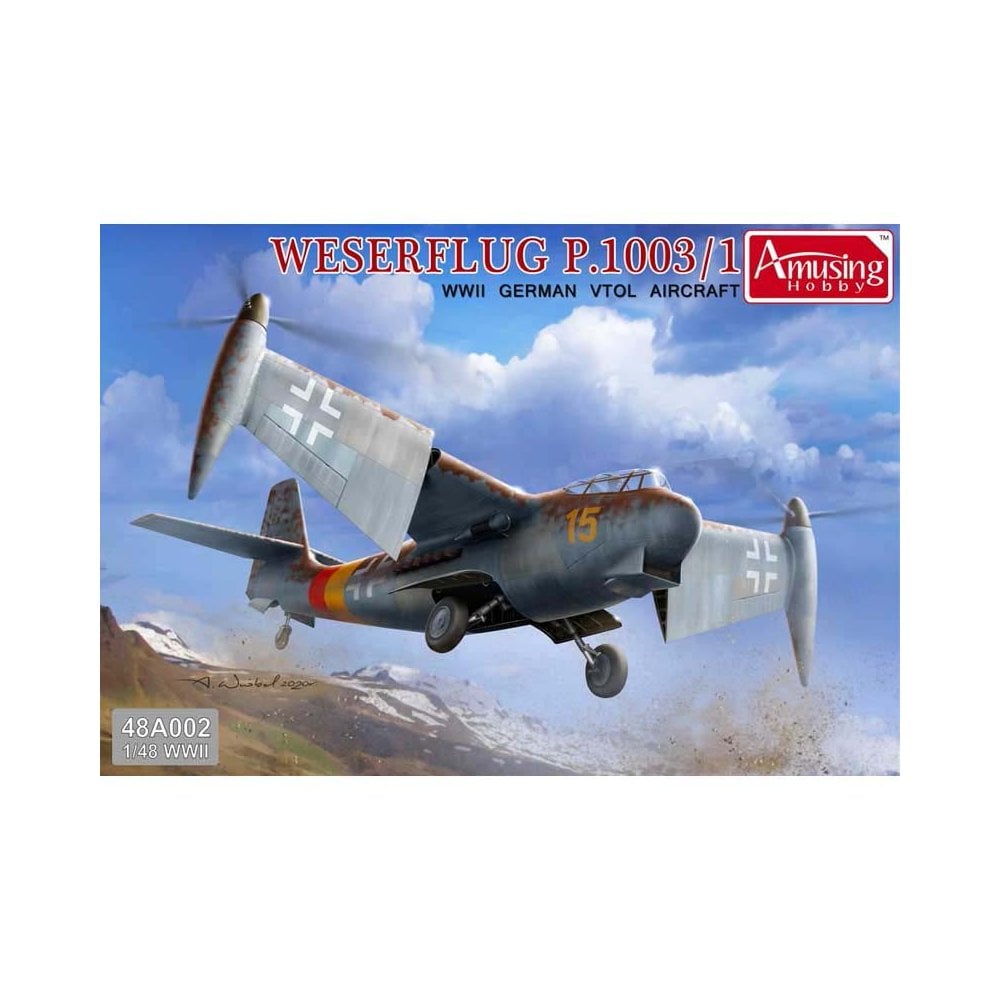 Amusing Hobby 1/48 Weserflug P.1003/1 WWII German VTOL Aircraft (48A002)