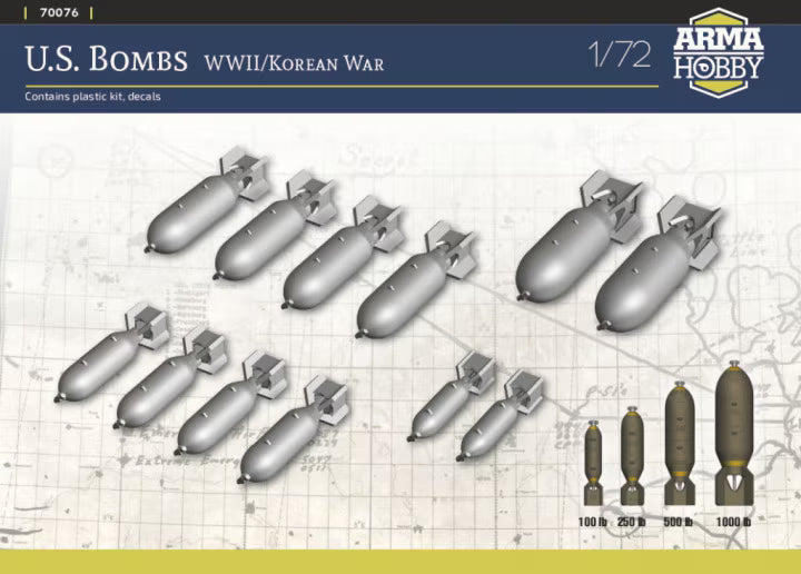 Arma Hobby 1/72 U.S. Bombs WWII/Korean War (70076)