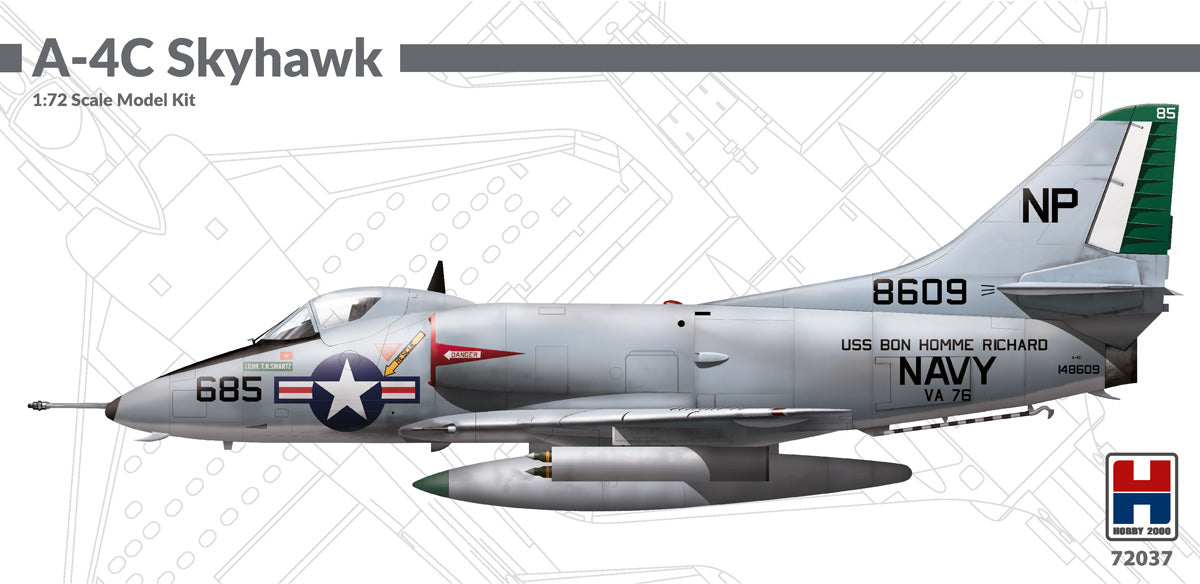 Hobby 2000 1/72 Douglas A-4C Skyhawk (72037) — New — Aircraft, Military