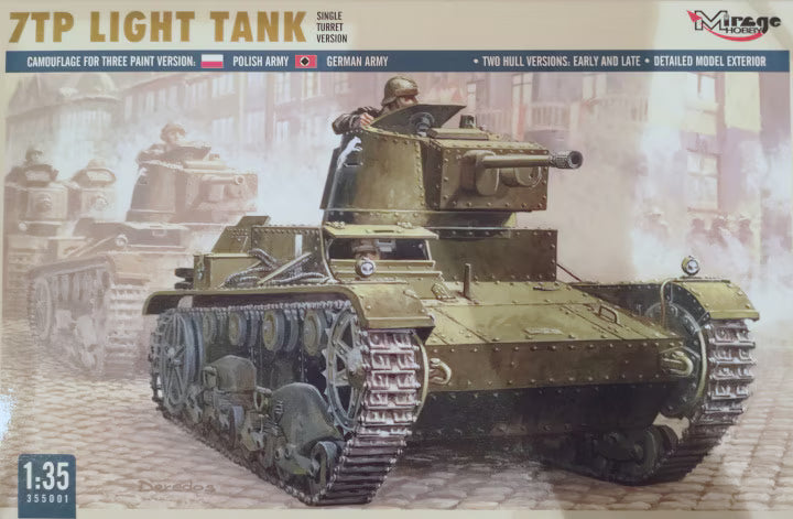 Mirage Hobby 1/35 7TP Light Tank Single Turret Version (355001)
