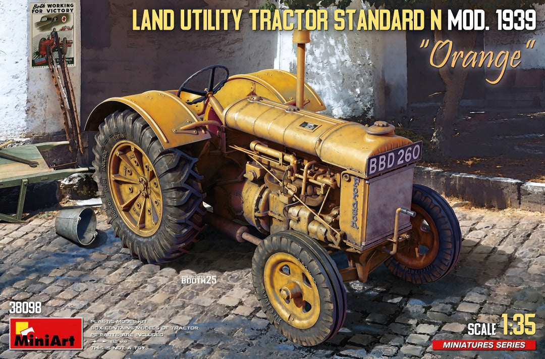 MiniArt 1/35 Land Utility Tractor Standard N Mod. 1939 “Orange” (38098)
