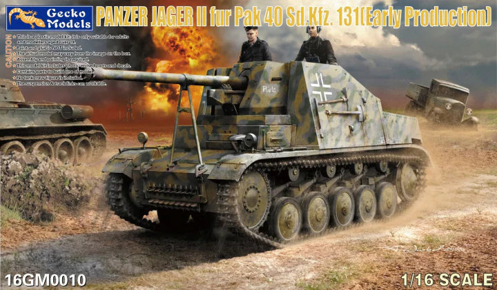Gecko Models 1/16 PANZER JAGER II fur Pak 40 Sd.Kfz. 131 (Early Production) (16GM0010)