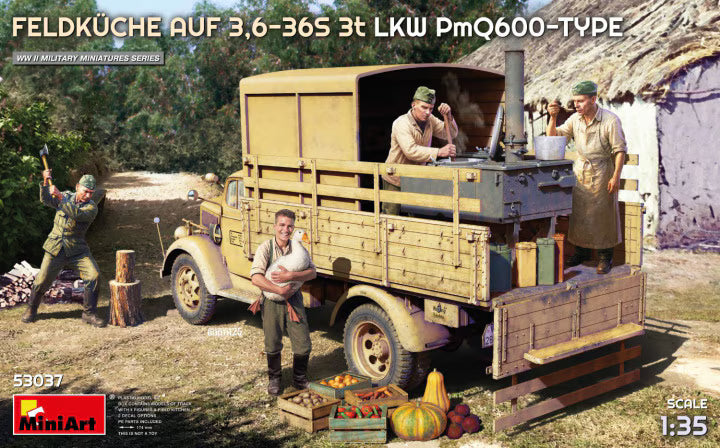 MiniArt 1/35 Feldküche AUF 3,6-36S 3t LKW PmQ600-Type (53037)