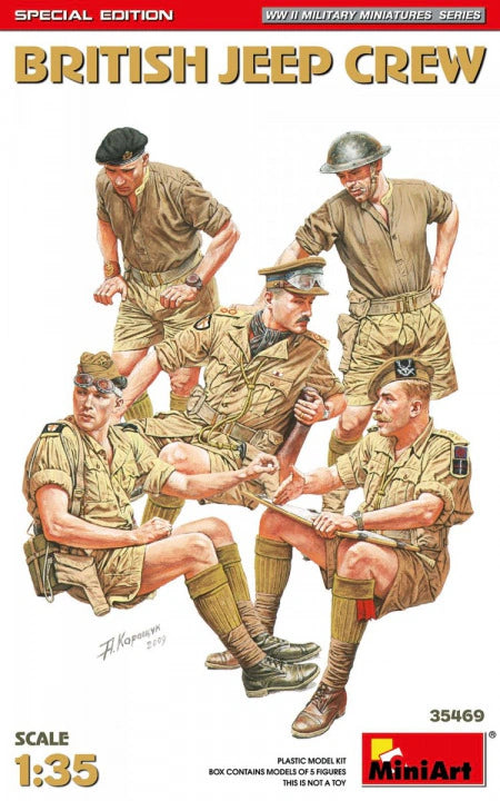 MiniArt 1/35 British Jeep Crew Special Edition (35469)