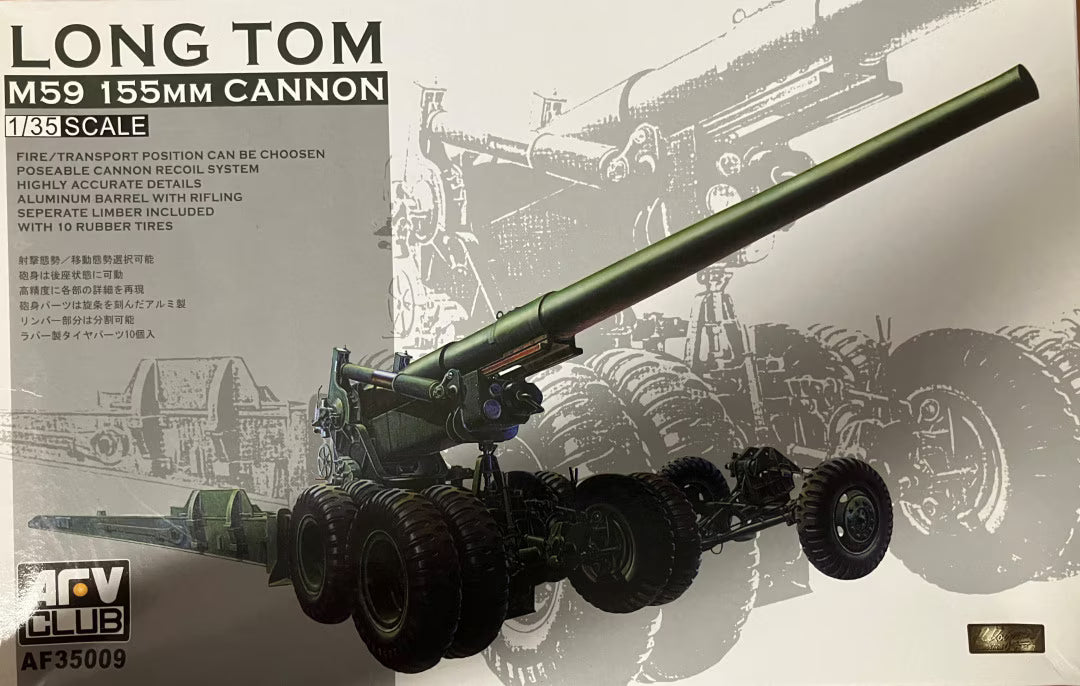 AFV Club 1/35 Long Tom M59 155 mm Cannon w/ ALU-Barrel (35009)