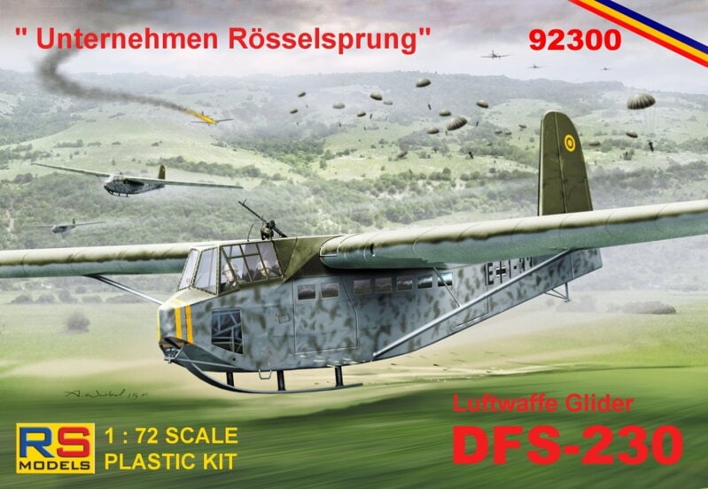 RS Models 1/72 DFS-230 "Unternehmen Roesselsprung" Luftwaffe Glider (92300)