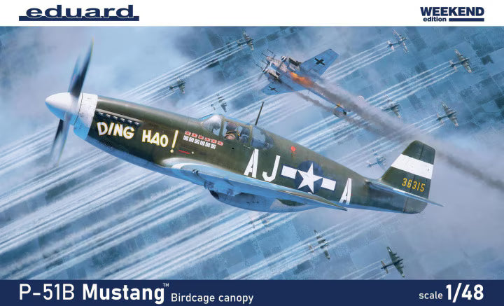 Eduard 1/48  North American P-51B/C Mustang - Birdcage Canopy (Weekend Edition)(84209)