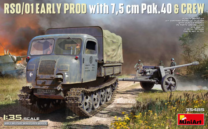 MiniArt 1/35 RSO/01 Early Prod. with 7,5 cm Pak.40 & Crew (35485)