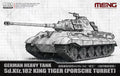Meng 1/72 German Heavy Tank Sd.Kfz. 182 King Tiger (Porsche Turret) (72-010)