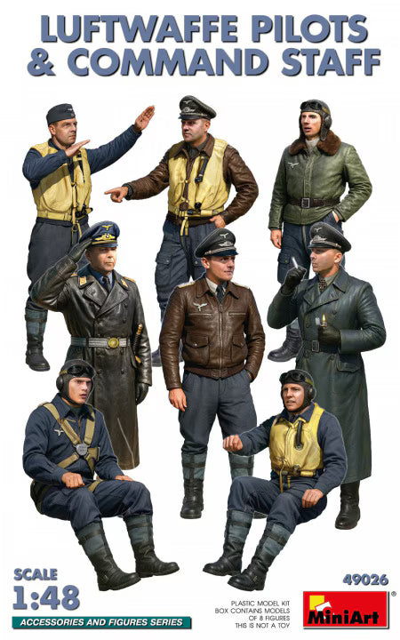 MiniArt 1/48 Luftwaffe Pilots & Сommand Staff (49026)
