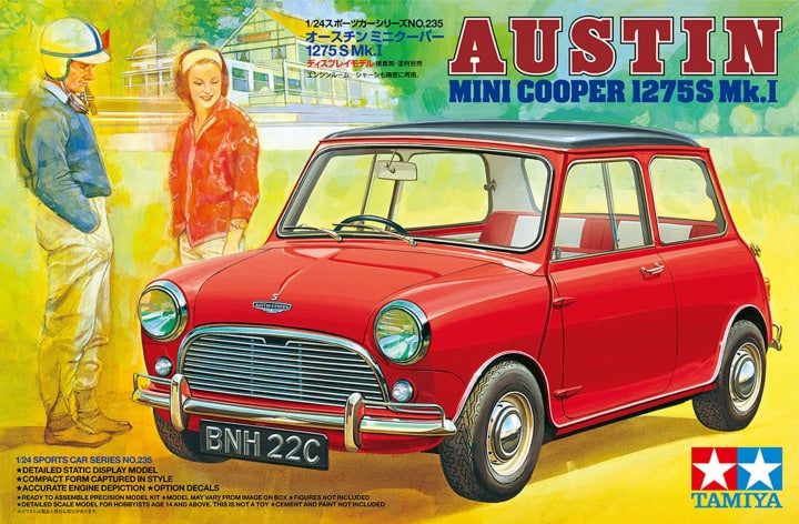 Tamiya 1/24 Morris Mini Cooper 1275s Mk.1 (24235) — New — 1/24 scale, British cars, Classic cars