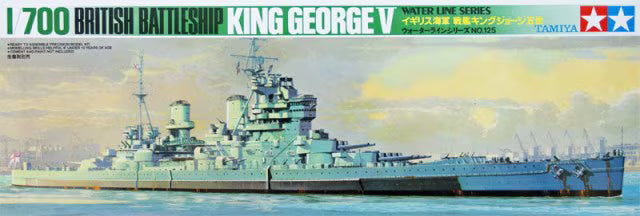 Tamiya 1/700 British Battleship King George V Water Line Series (77525)