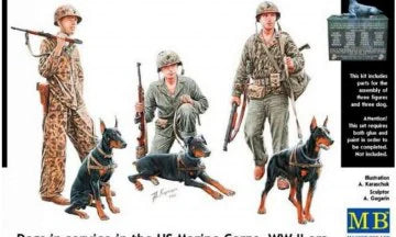 Master Box 1/35 Dogs in service in the US Marine Corps, WW II era (MB35155)