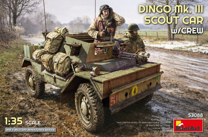 MiniArt 1/35 Dingo Mk. III Scout Car w/Crew (53088)