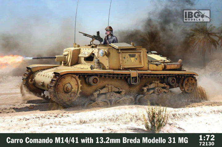 IBG 1/72 Carro Comando M14/41 with 13.2mm Breda Modello 31 MG (72130)