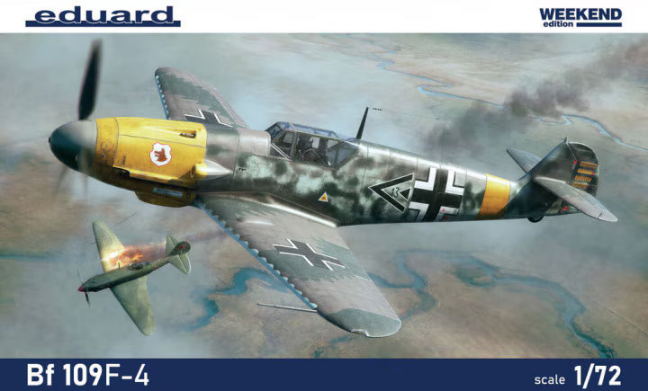 Eduard 1/72 Messerschmitt Bf 109F-4 Weekend (7478) — New — 1/72 Scale, Weekend Edition, World War Two — image 1 of 8