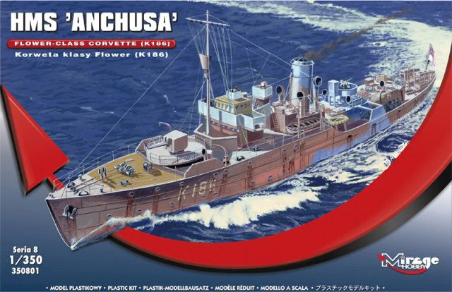 ICM 1/350 Flower Class Corvette HMS Anchusa K186 (350801)