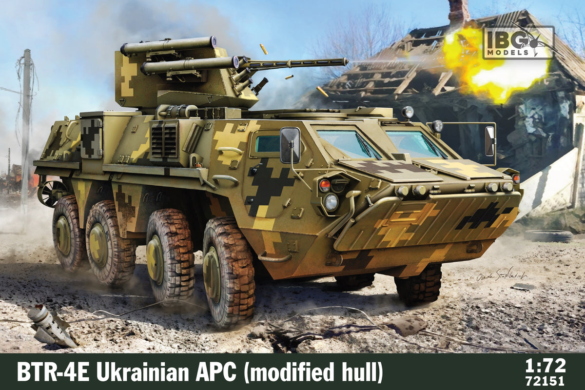 IBG 1/72 BTR-4E Ukrainian APC (Modified Hull) (72151) — New — Military, Military Vehicles