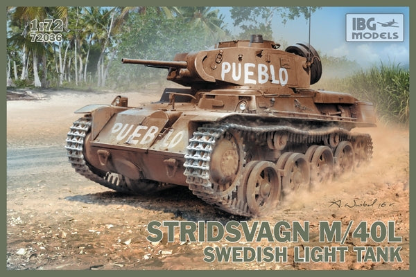 IBG 1/72 Stridsvagn M/40 L Swedish light tank (72036) — New — Military, Military Vehicles