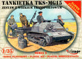Mirage Hobby 1/35 Tankietka TKS-MG15 Zestaw z Wózkiem Transportowym (35515)