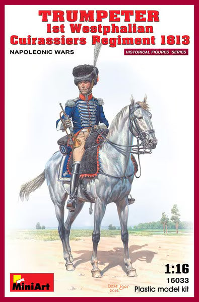 Miniart 1/16 Trumpeter 1st Westphalian Curassiers Regiment 1813 Napoleonic Wars (16033)